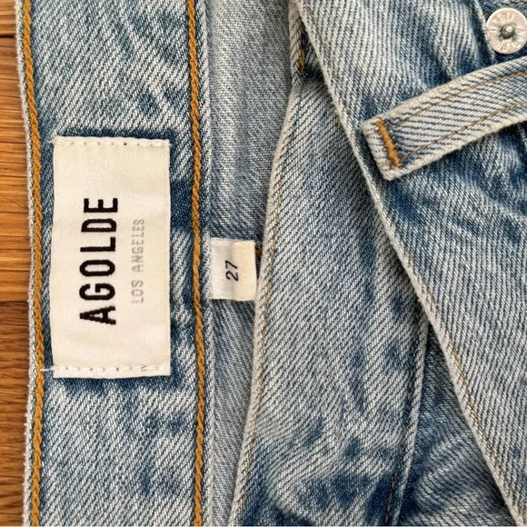 AGOLDE Criss Cross Straight Leg Jeans. Size 27. Like new condition.
